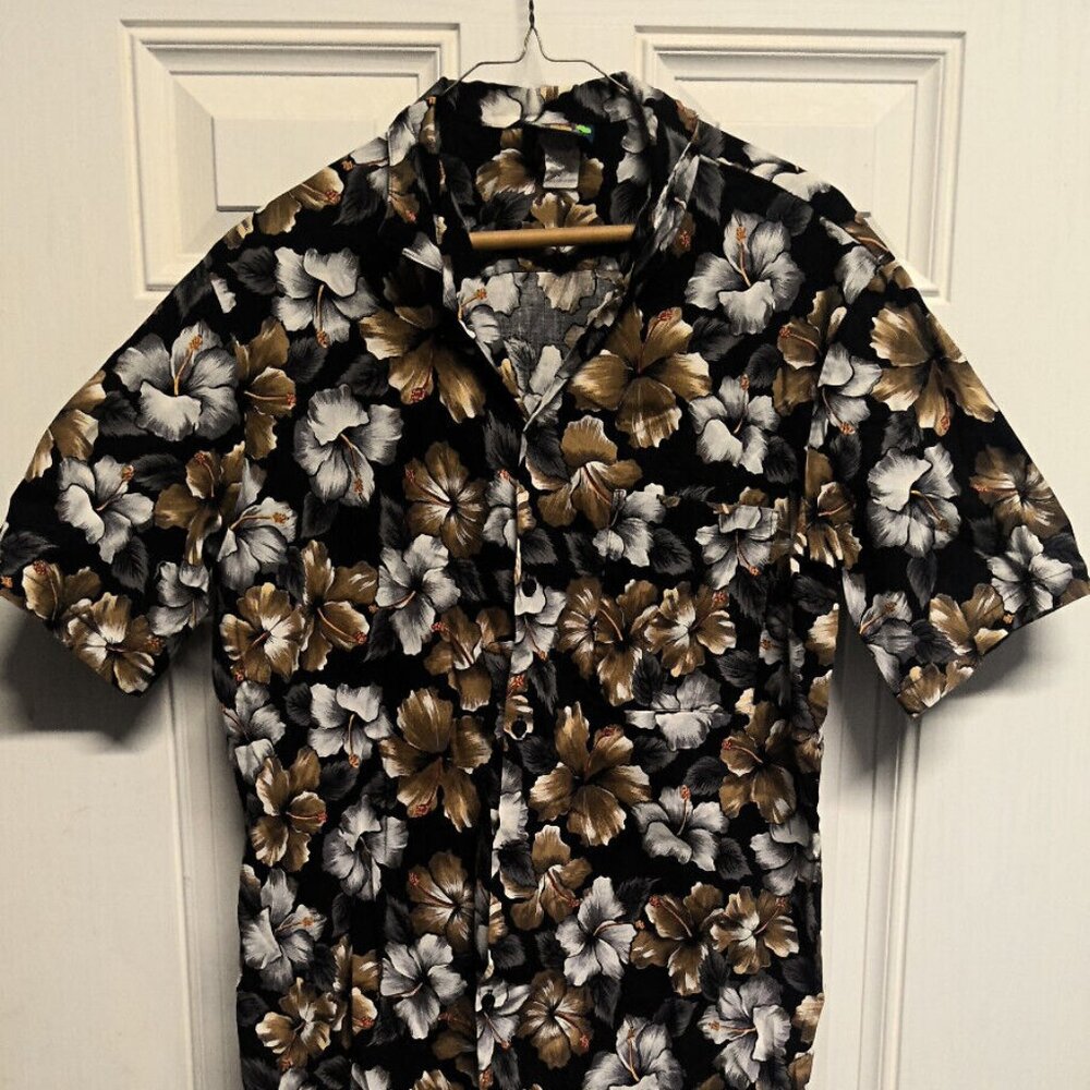 Hawaiian Blue's Brand Vintage Shirt Floral Size Large